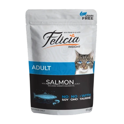 Felicia Pouch Salmon in Jelly Wet Cat Food