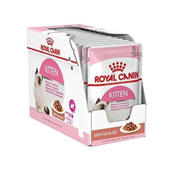 Royal Canin Kitten Chunks in gravy Wet Kitten Food in Pouches