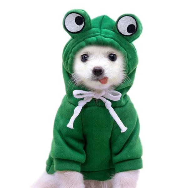 Toon Eyes Green Dog and Cat Hoodie in Rwanda