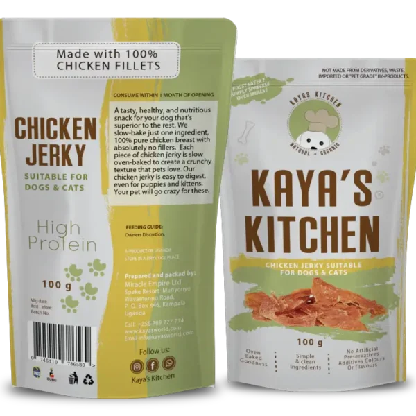 Buy Kaya's Kitchen Chicken Jerky Treats for cats and dogs in Rwanda