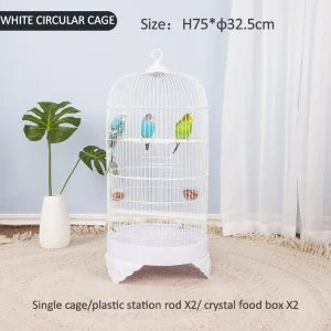 White Luxury Round Bird Cage on Stand in Kigali, Gisenyi and Malindi