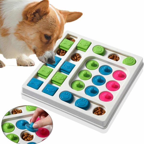Smart Paws Level 2 Pet Puzzle Toy, IQ & Smell Trainer, Dog Slow Feeder