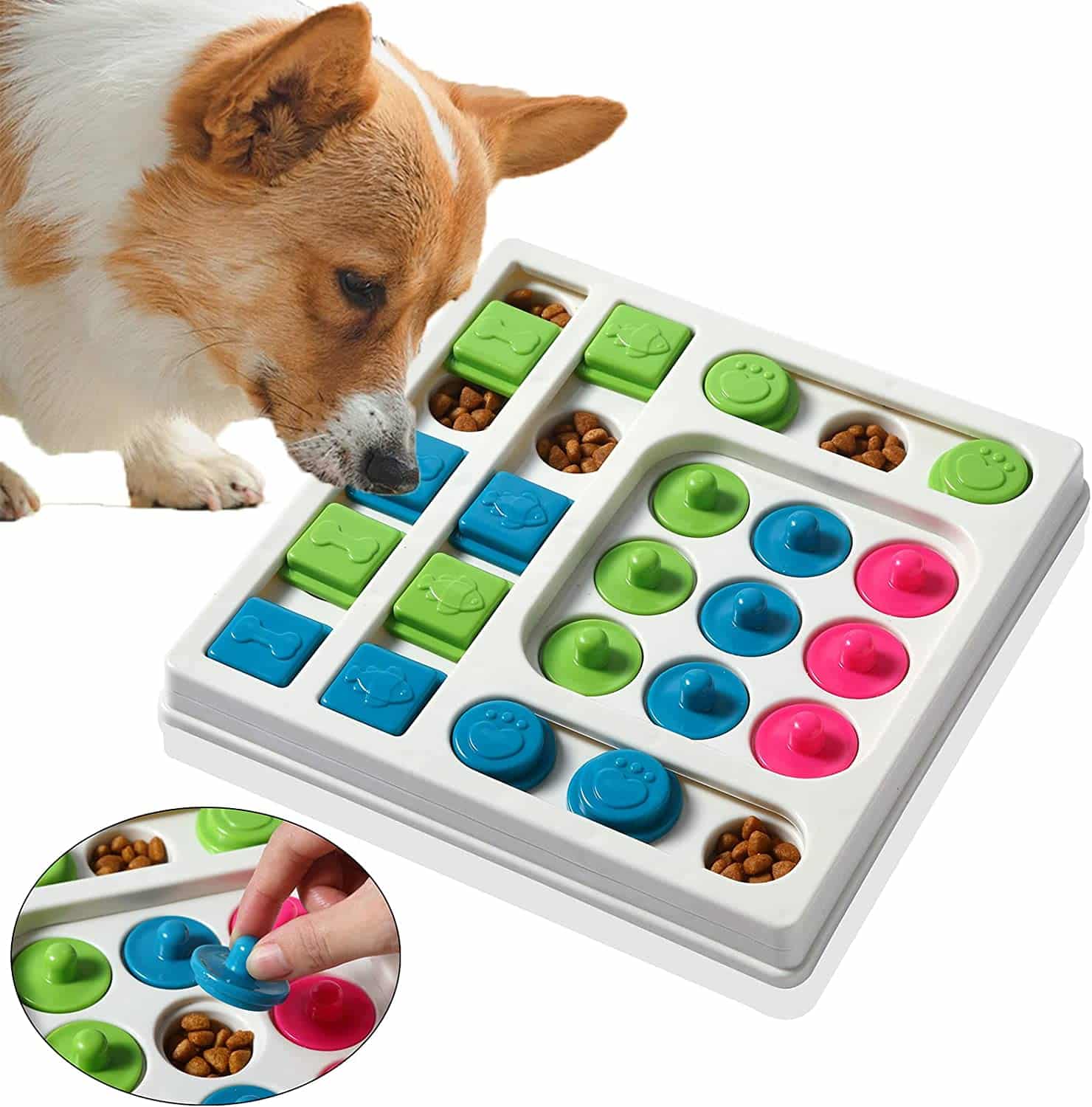 Smart Paws Level 2 Pet Puzzle Toy, IQ & Smell Trainer, Dog Slow Feeder Smart Paws Level 2 Pet Puzzle Toy, IQ & Smell Trainer, Dog Slow Feeder