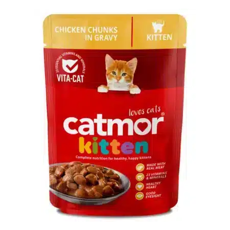 Catmor Pouch Kitten Chicken Chunks in Gravy Kitten Food