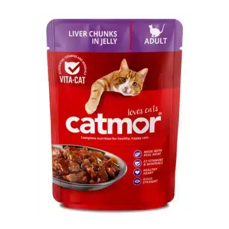 Catmor Pouch Liver Chunks in Jelly Cat Food
