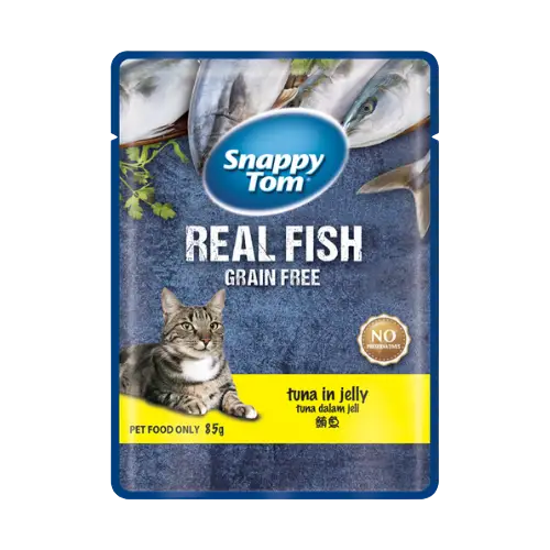 Snappy Tom Pouch Tuna in Jelly Cat Food