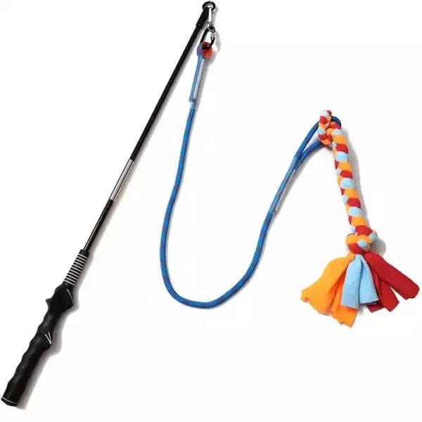 River-Dog Flirt Pole with Lure, Dog Agitation, Training, Play