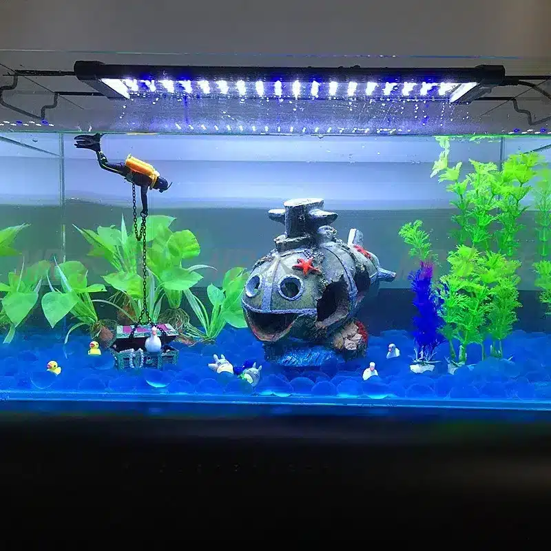 Beautiful Floating Treasure Chest Diver Aquarium Decoration in Kigali