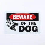 Beware of Dog Metal Sign Garden Sign for Yard