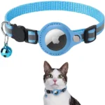 Breakaway Adjustable Reflective Nylon Airtag Pet Collar Air Tag Airtag Cat Collar in Rwanda