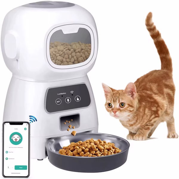 App Controlled Dog & Cat Feeder, with Wifi, Voice Reminder, Feeding Time and Amount in Rwanda