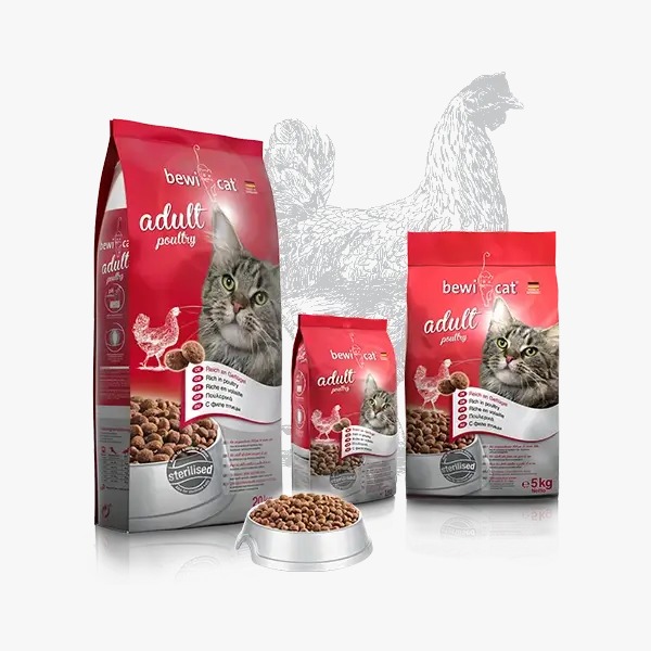 Bewi Cat® Poultry Adult Dry Cat Food 1520Kg