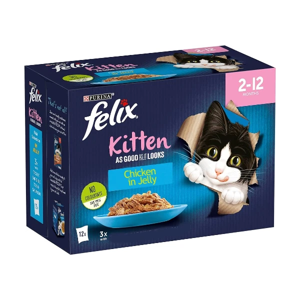 FELIX As Good As It Looks Junior Chicken in Jelly Kitten Food