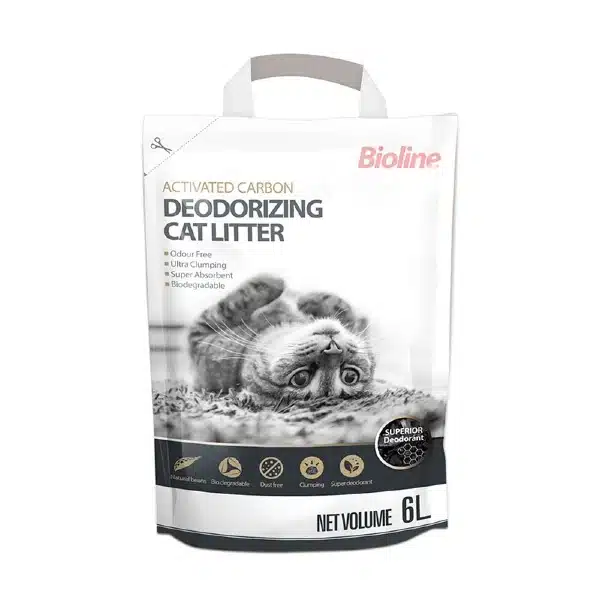 Bioline Activated Carbon Deodorizing Cat Litter at Petsasa Rwanda