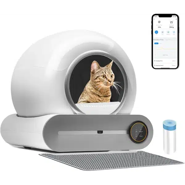 Automatic Self Cleaning Cat Litter Box, Large Capacity, APP Control,Odor Removal in Rwanda
