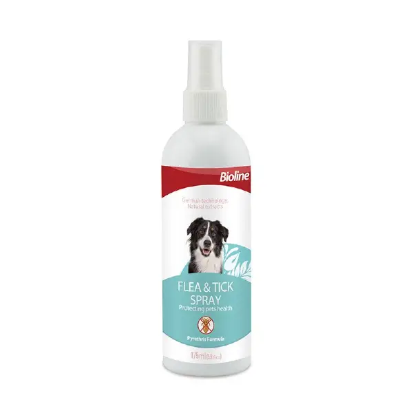Bioline Flea & Tick Spray for Dogs at Petsasa Rwanda