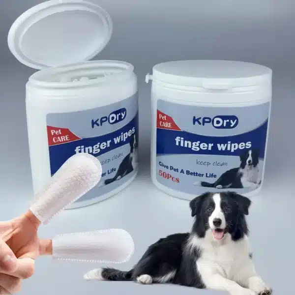 KPDry Pet Care Finger Wet Wipes at Petsasa Rwanda