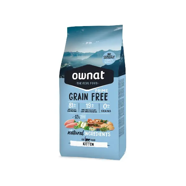 Ownat Grain Free Prime Kitten Food at Petsasa Rwanda