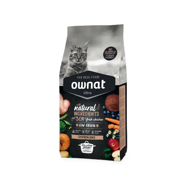Ownat Ultra Chicken & Rice Cat Food at Petsasa Rwanda