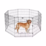 Foldable Dog Exercise Pen with Step-Through Door