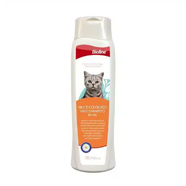 Bioline Multi Coloured Hair Shampoo for Cat