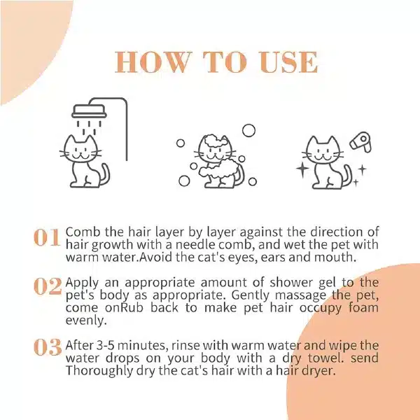 How to Use Bioline Multi Coloured Hair Shampoo for Cat