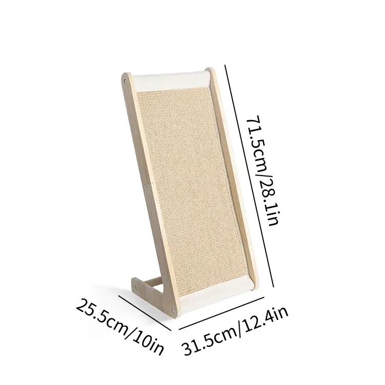 Dimensions of L-shaped Sisal Cat Scratching Board