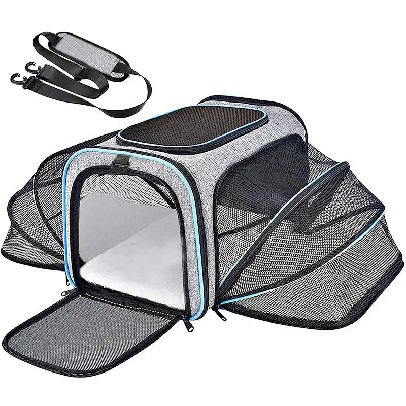 Expandable Soft Airline-Approved Dog & Cat Carrier Bag Expandable Soft Airline-Approved Dog & Cat Carrier Bag