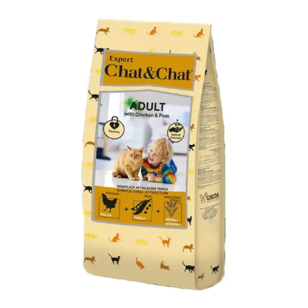 Expert Chat & Chat Adult Cat Food ًWith Chicken & Peas at Pet Shop Kigali