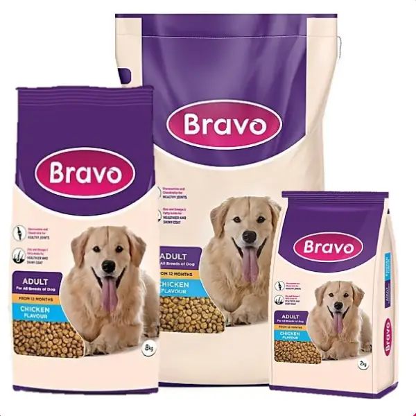 Bravo Adult Dog Food Chicken Flavour, All Breeds - Petsasa Rwanda