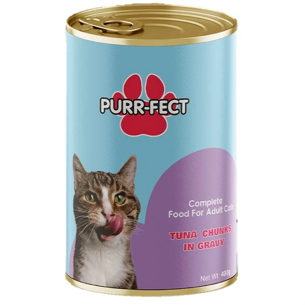 Purrfect Tuna Chunks in Gravy Wet Cat Food at Petsasa Rwanda